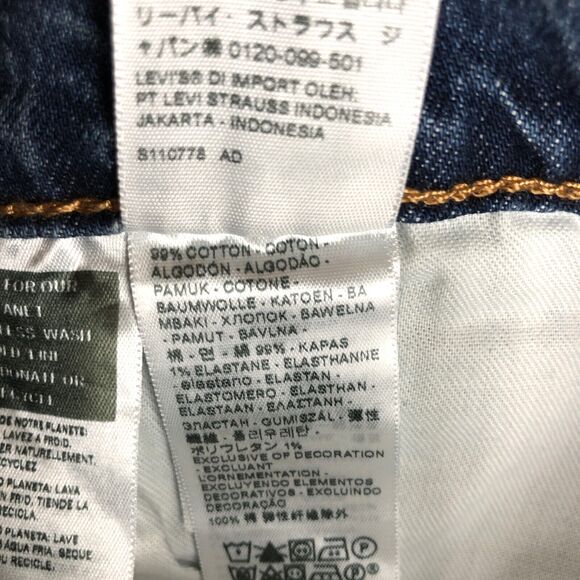 NEW Levi's 541 Athletic Fit Taper Stretch Jeans Blue Denim Mens 36x34 - Picture 9 of 10